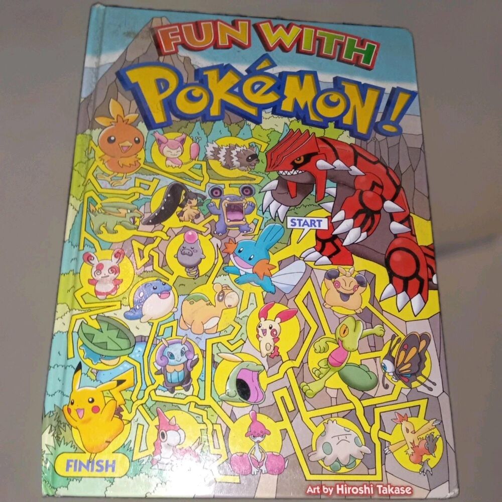 Pokémon : Fun with Mazes and Puzzles by Hiroshi Takase (2008, Hardcover)